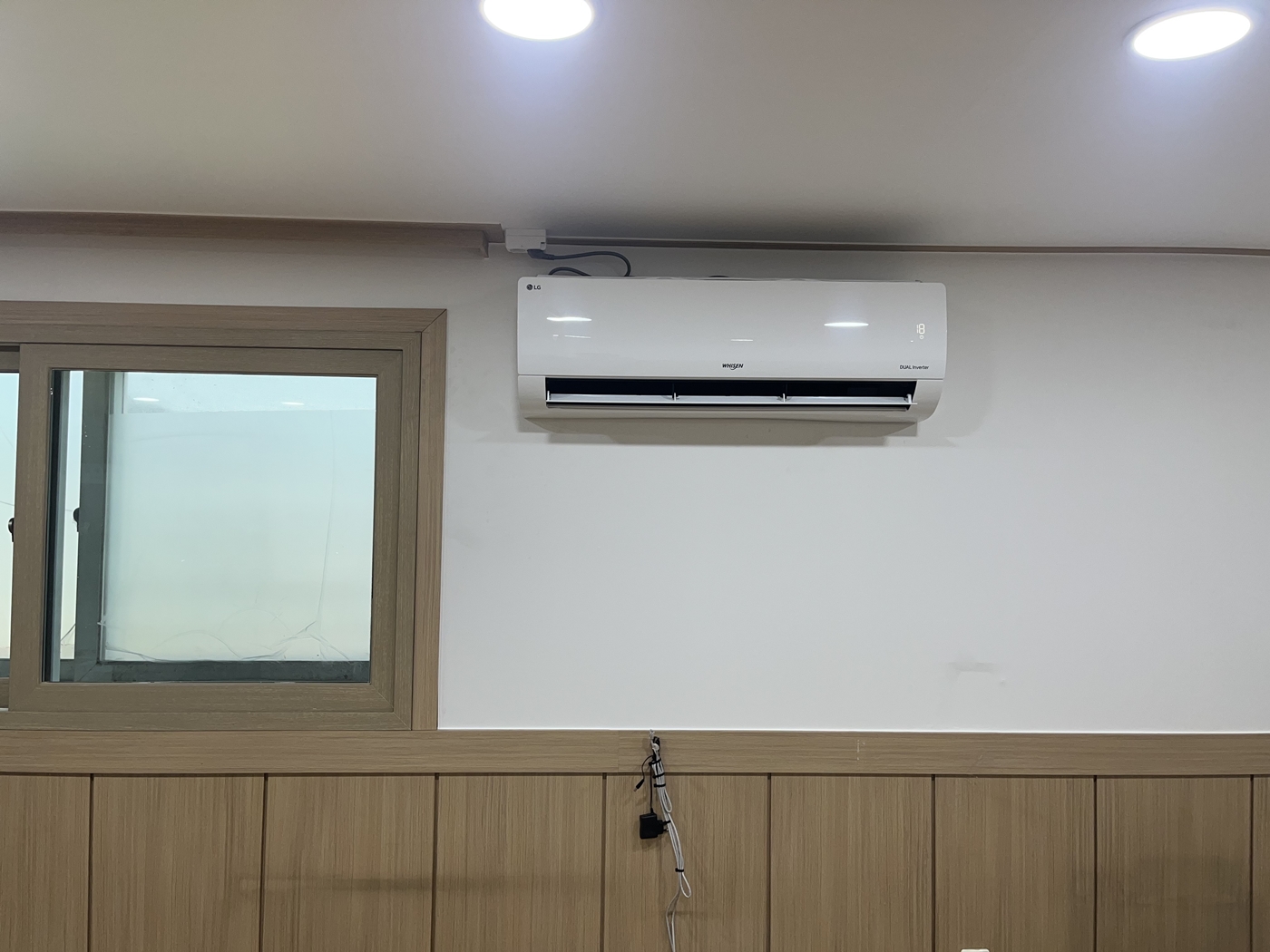사상구 용광종합전기 사무실 벽걸이 냉난방기 설치